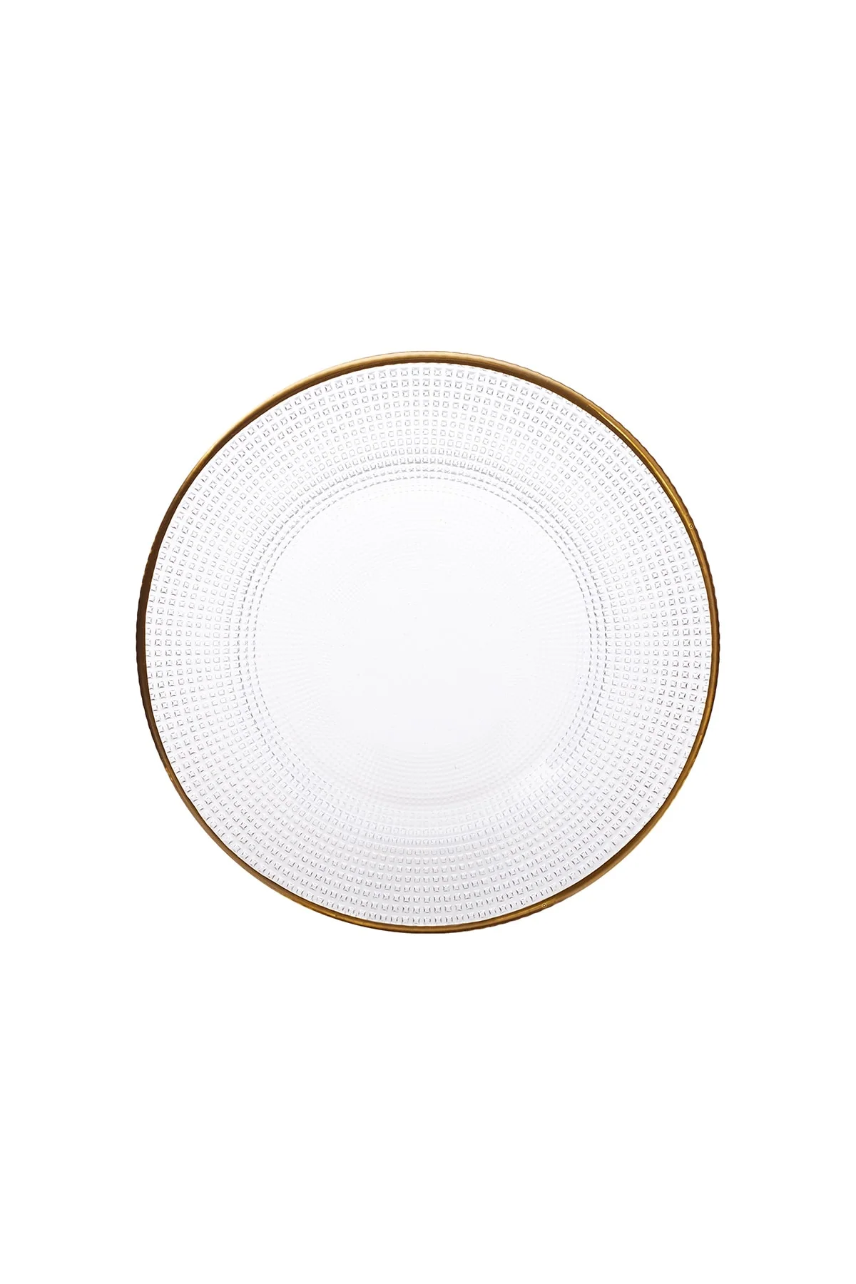 7-piece glass cake set with stand and six dessert plates