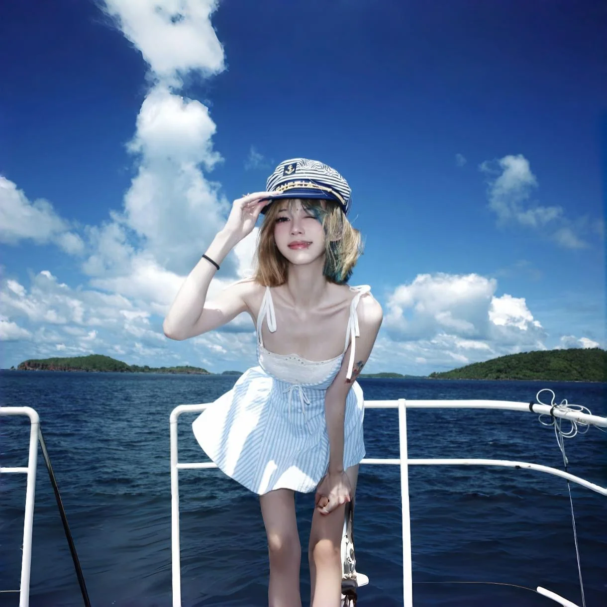 Glossy Sailor Hat
