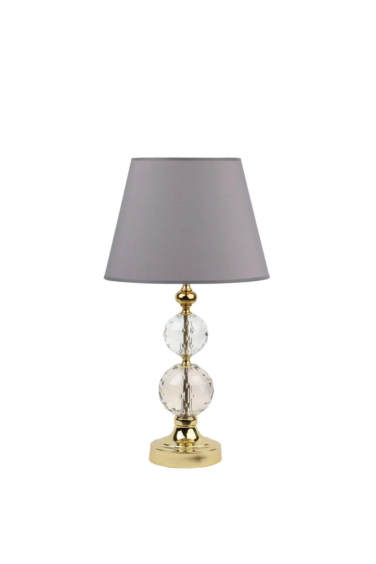 Gray Gold Crystal 2-Piece Sphere Lampshade E27