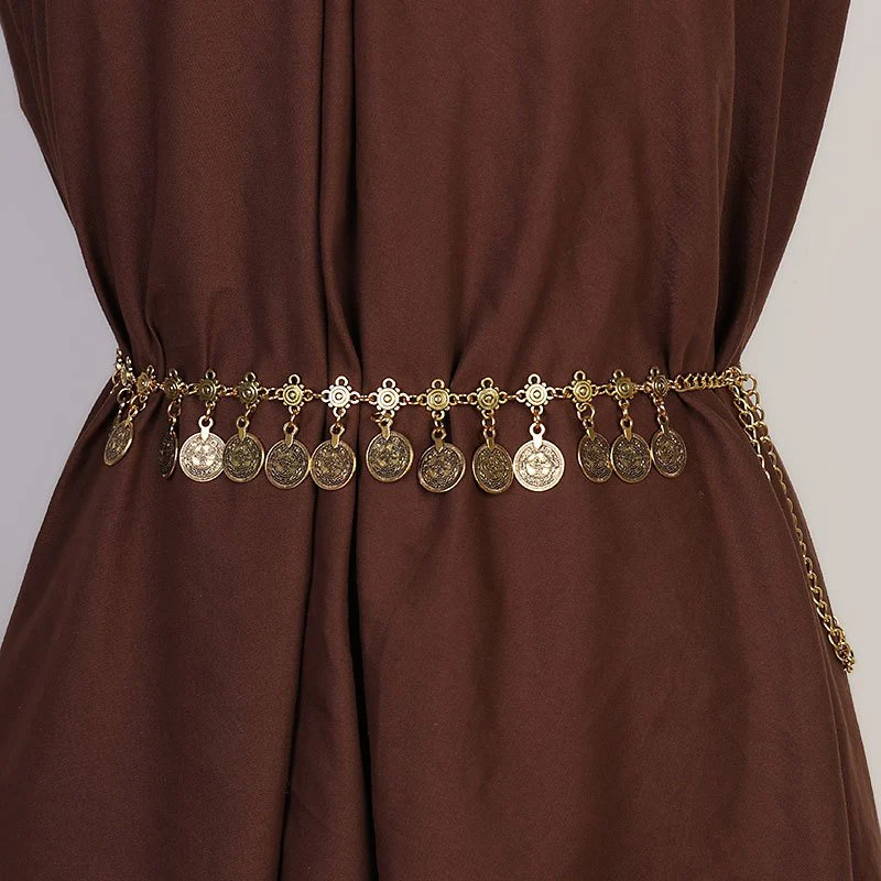 Gold or Silver Boho Waist Chain