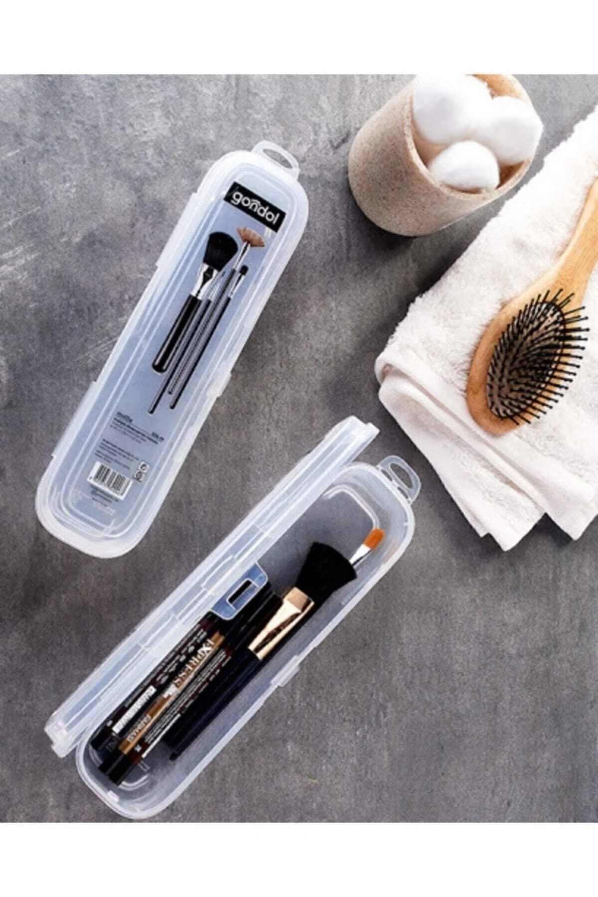 Durable toothbrush and toothpaste holder box