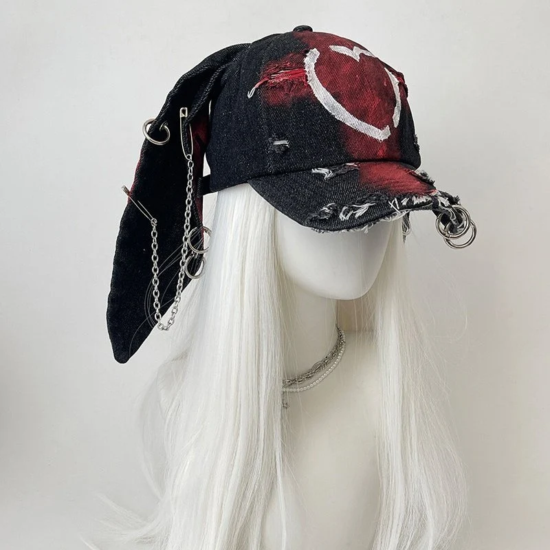 Graffiti Denim Cap