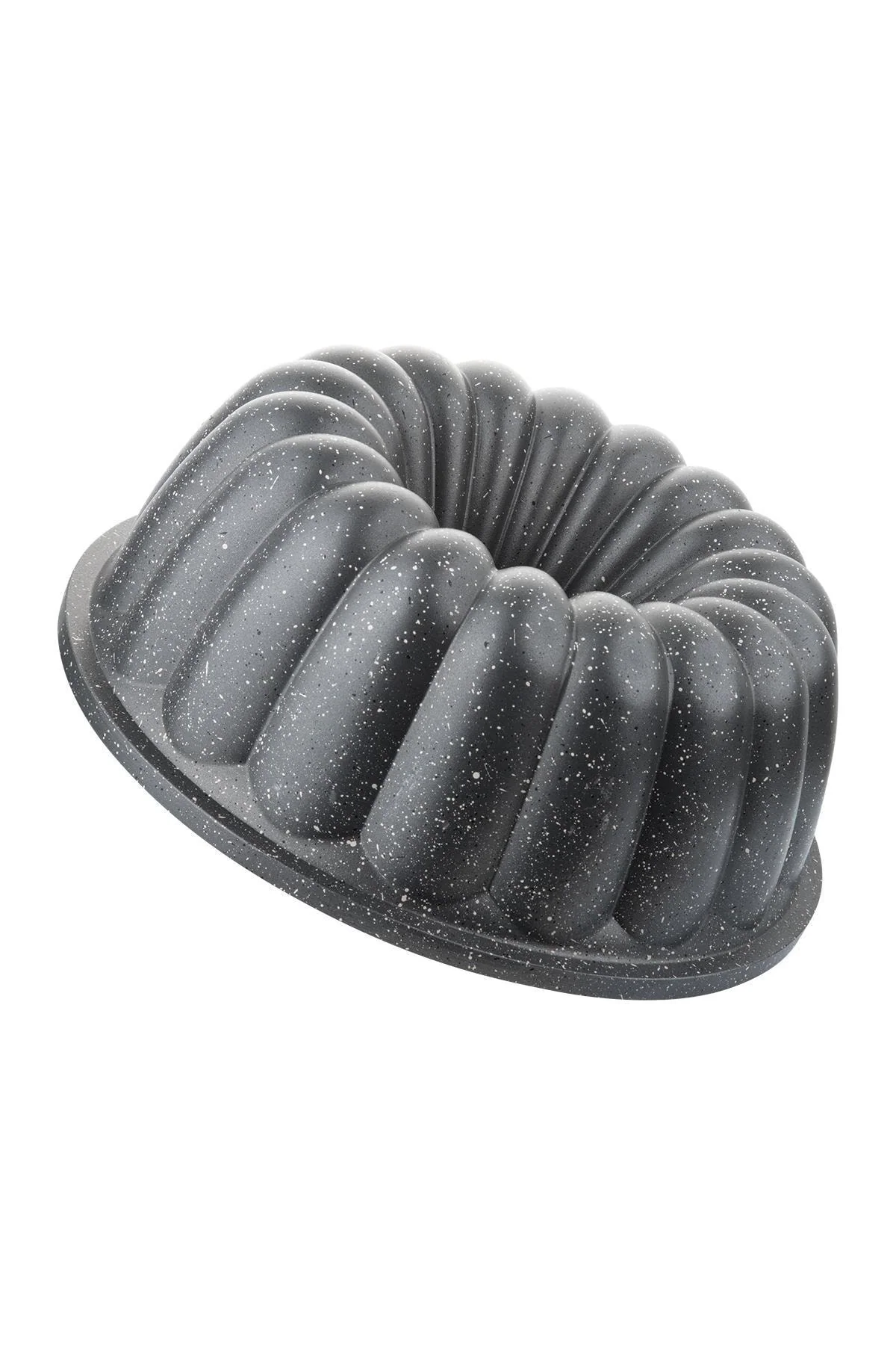 Gray granite cake mold for precise slices