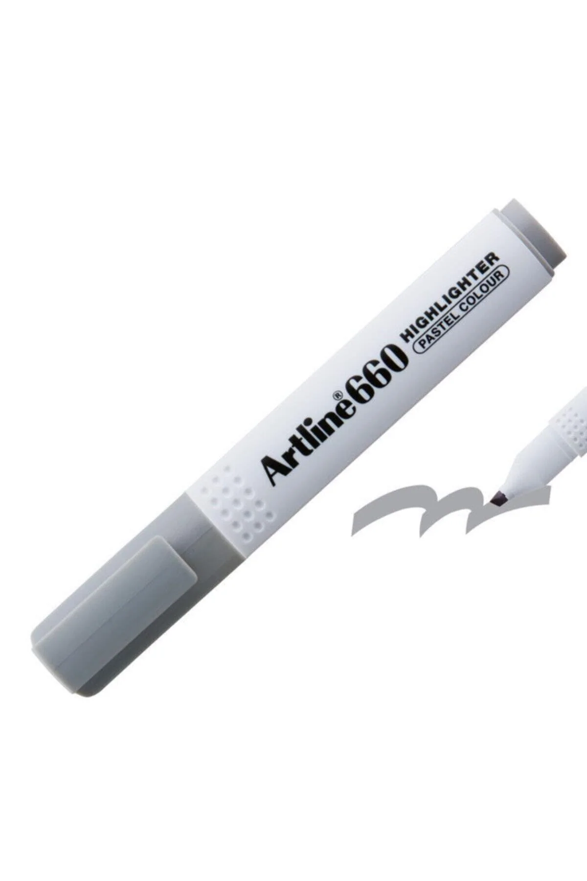 Gray highlighter pens set with fade-resistant ink