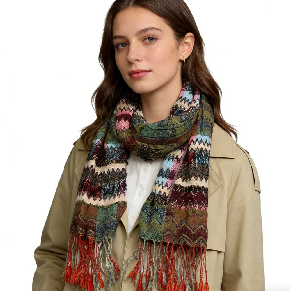 Green Leaf Scarf