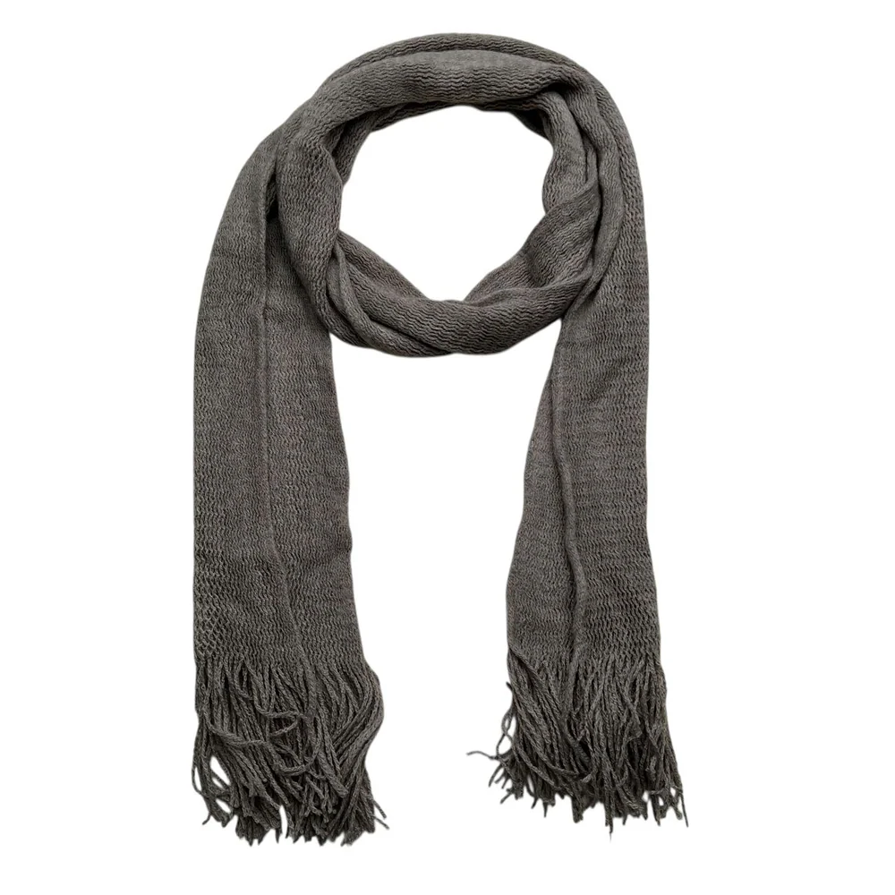 Grey Skinny Scarf