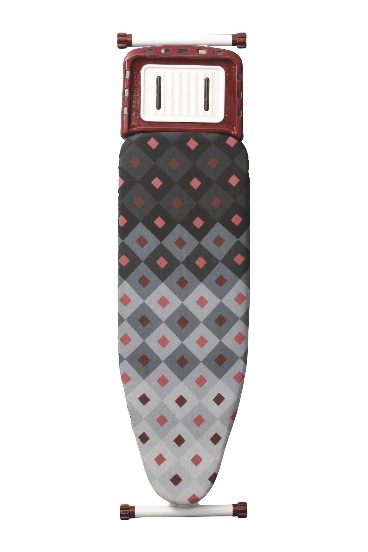 Heavy-duty ironing board with adjustable height and heat-resistant pad
