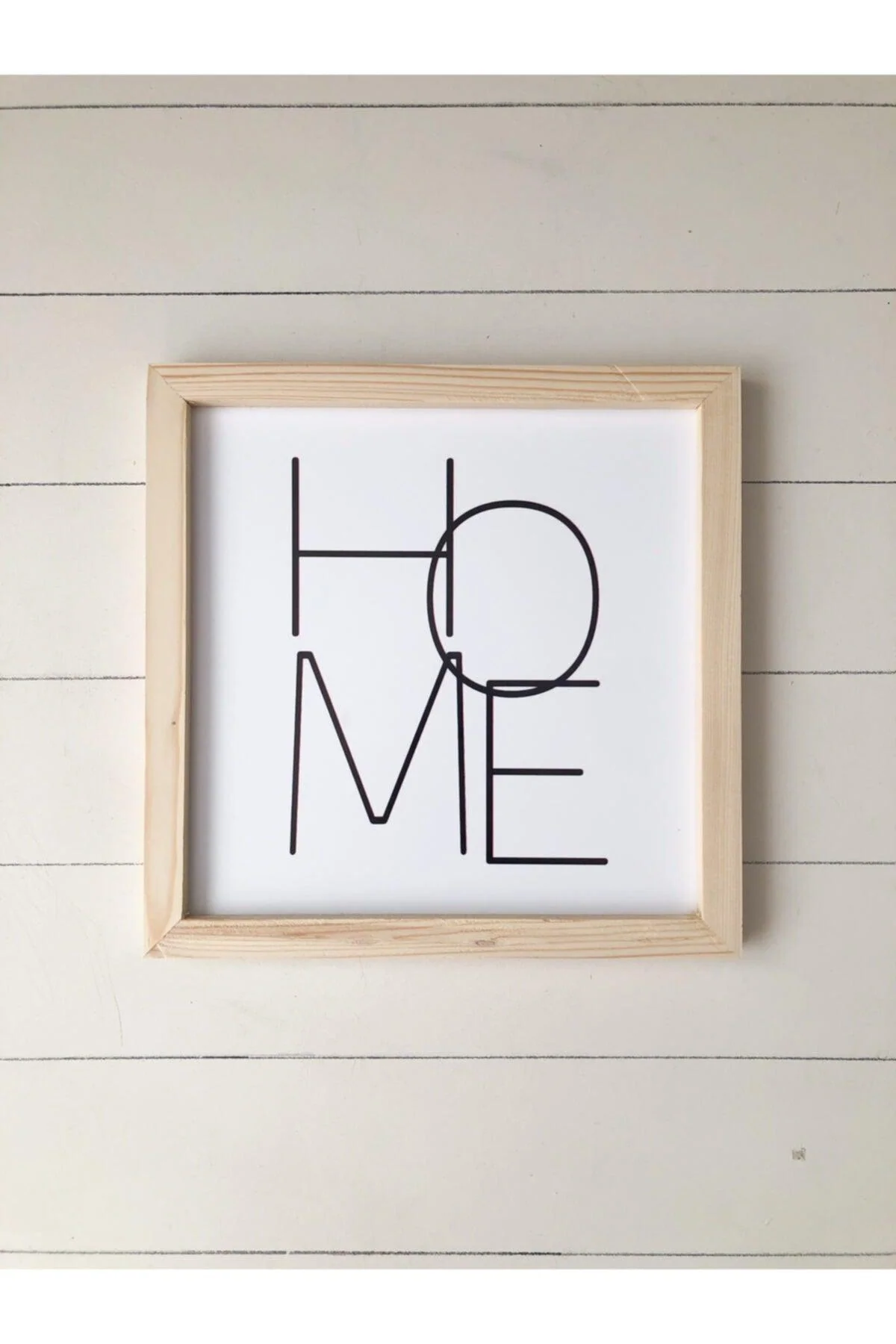 Natural fir wood frame for 30 x 30 cm poster