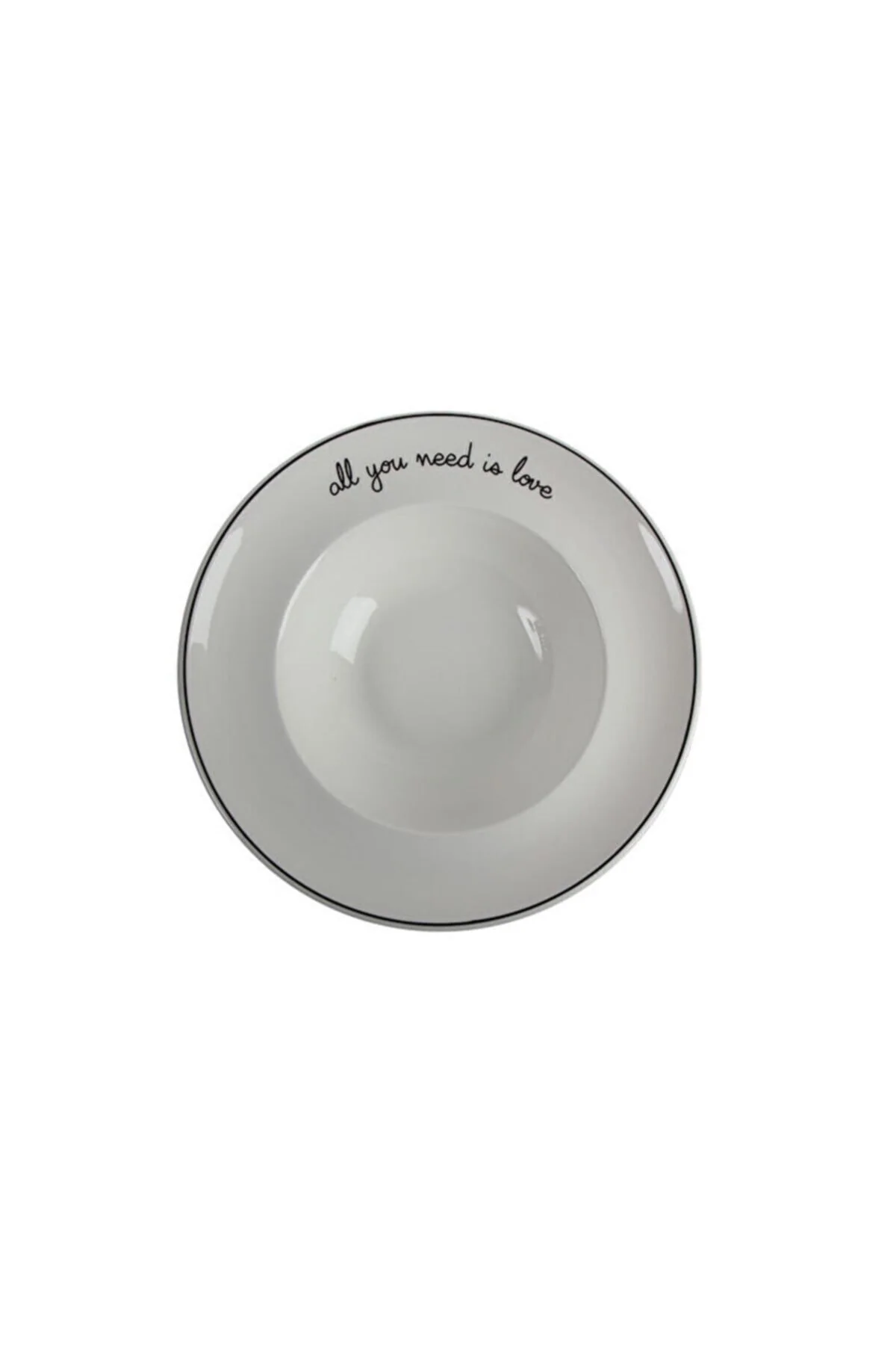 26cm deep modern ceramic dinner plate