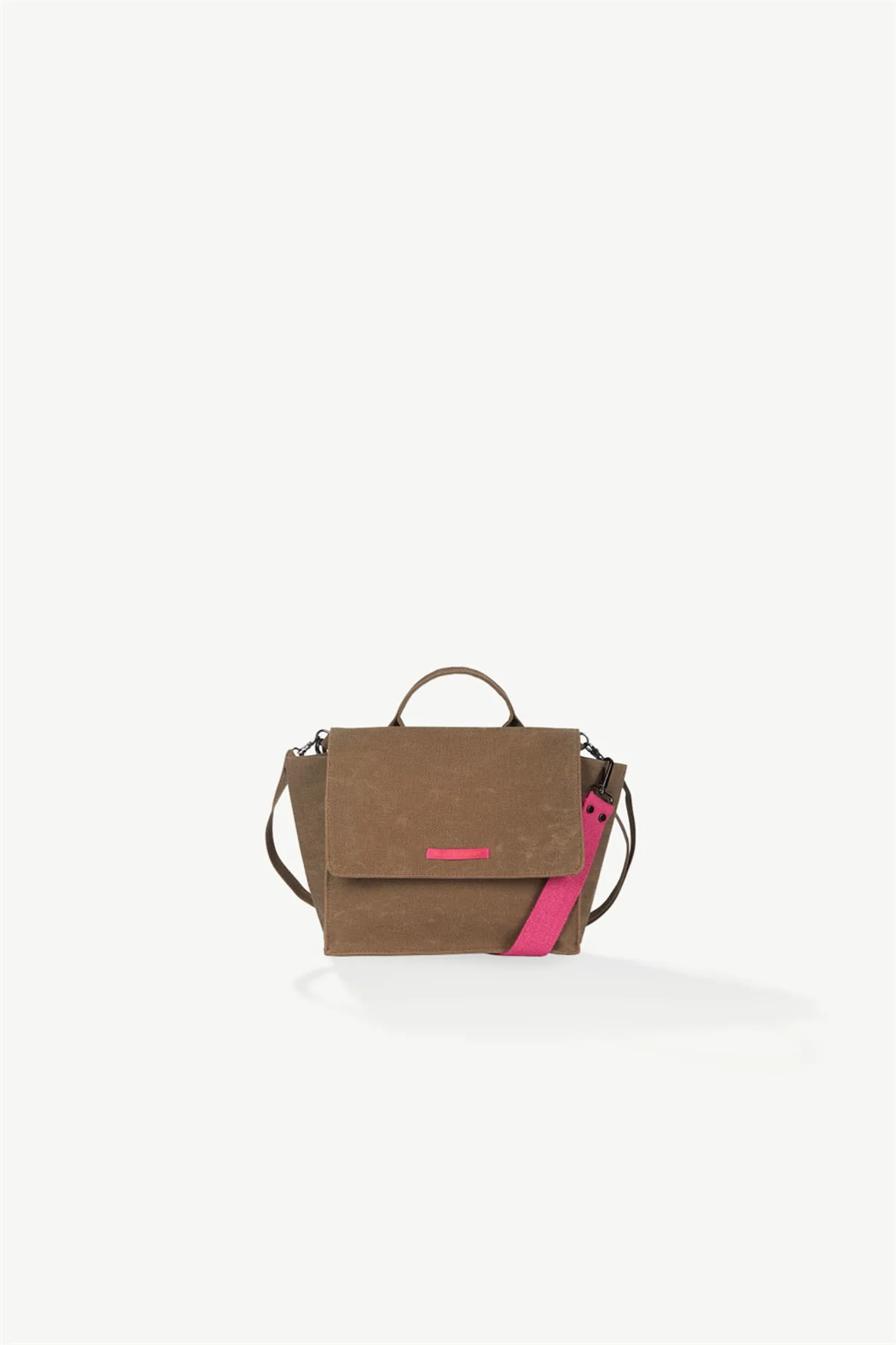 Thick Canvas Tote Bag in Brown