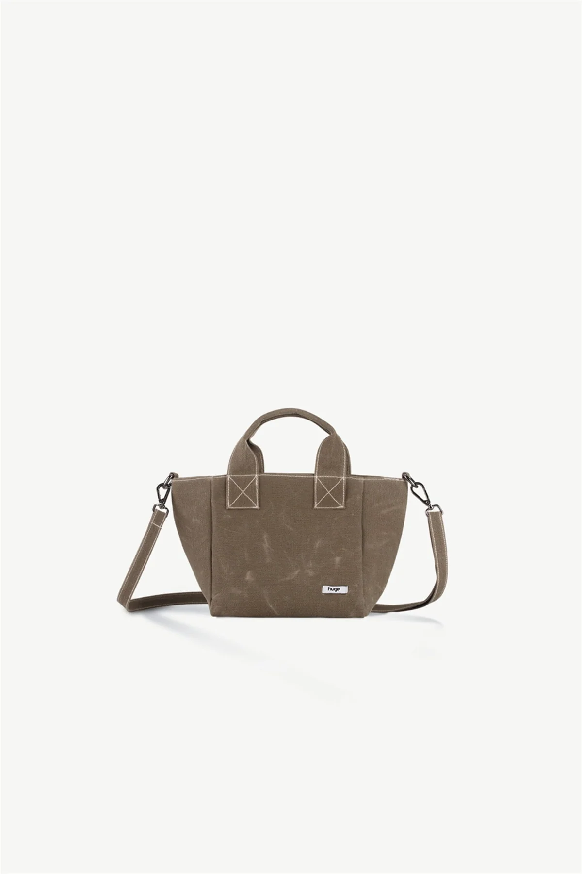 Soft Canvas Crossbody Bag in Brown