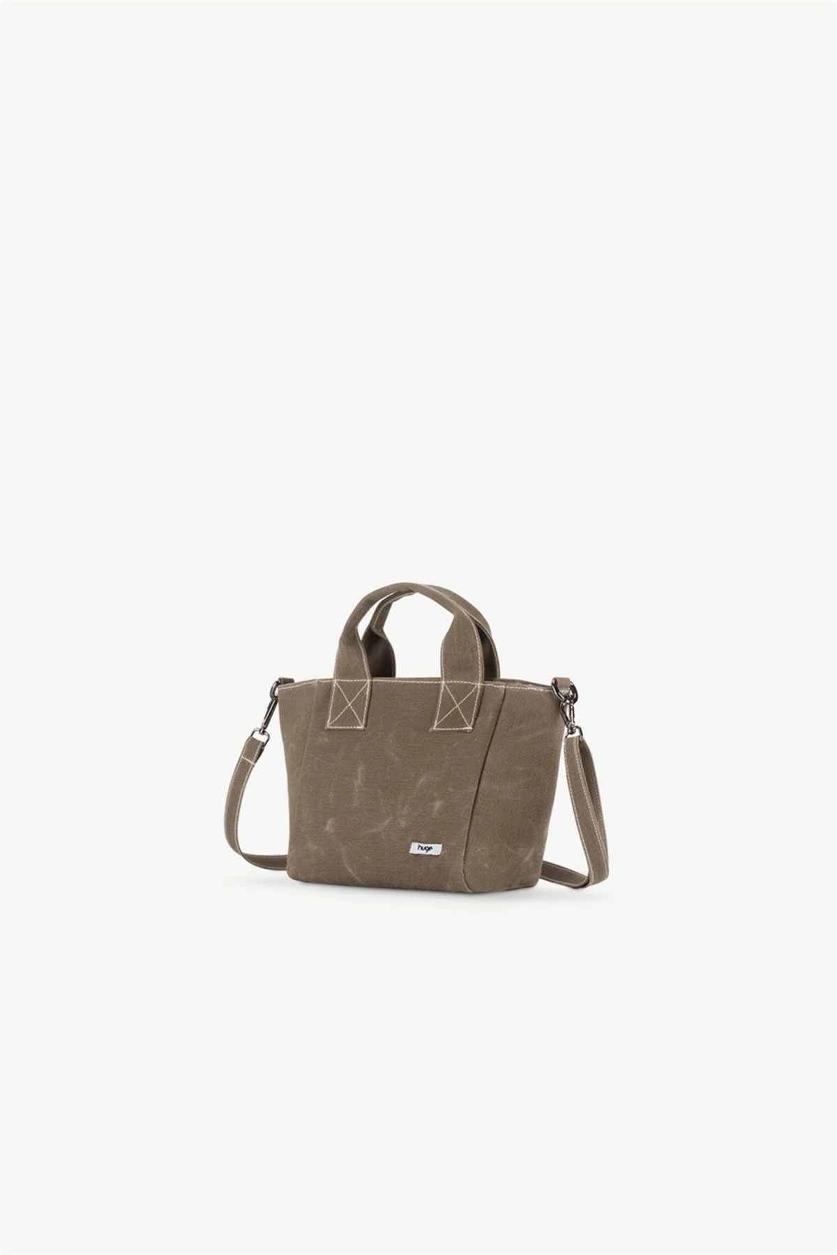 Soft Canvas Crossbody Bag in Brown