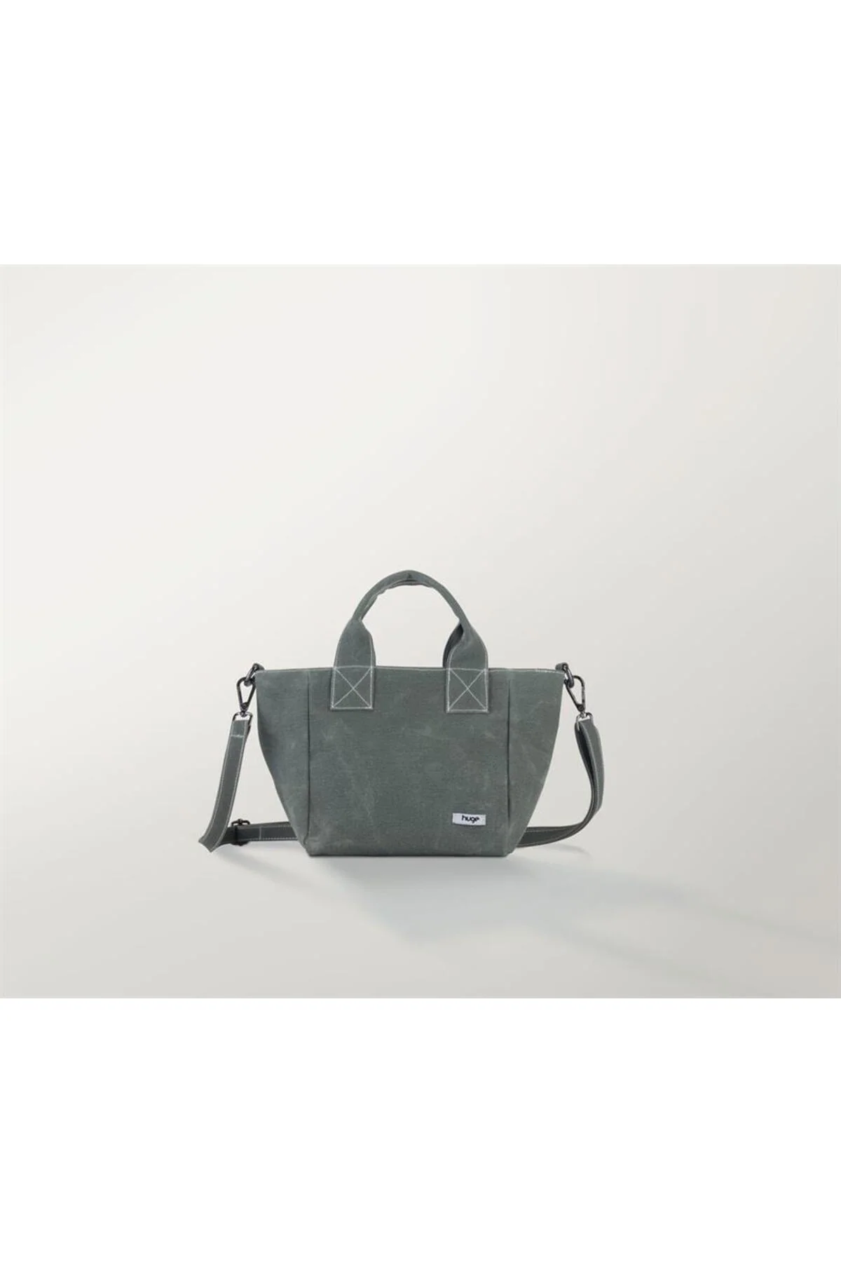 Sturdy Canvas Crossbody Bag in Khaki