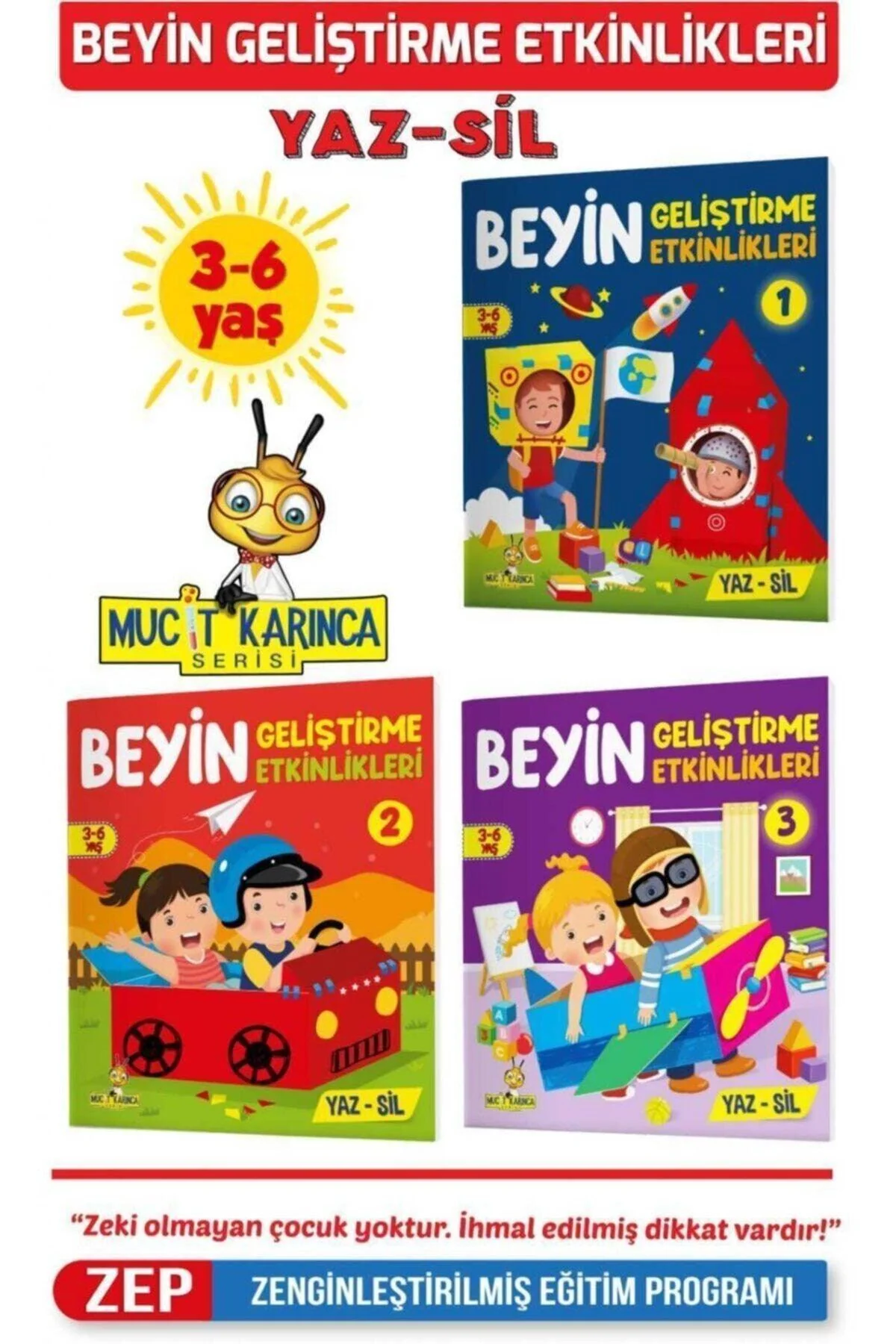 Write-and-Erase Activity Book for Early Brain Development (Ages 3-6)