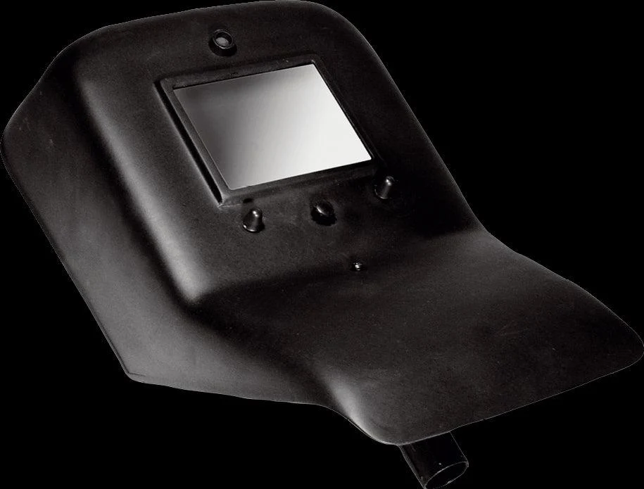 Durable welding shield with reinforced fiber plastic construction