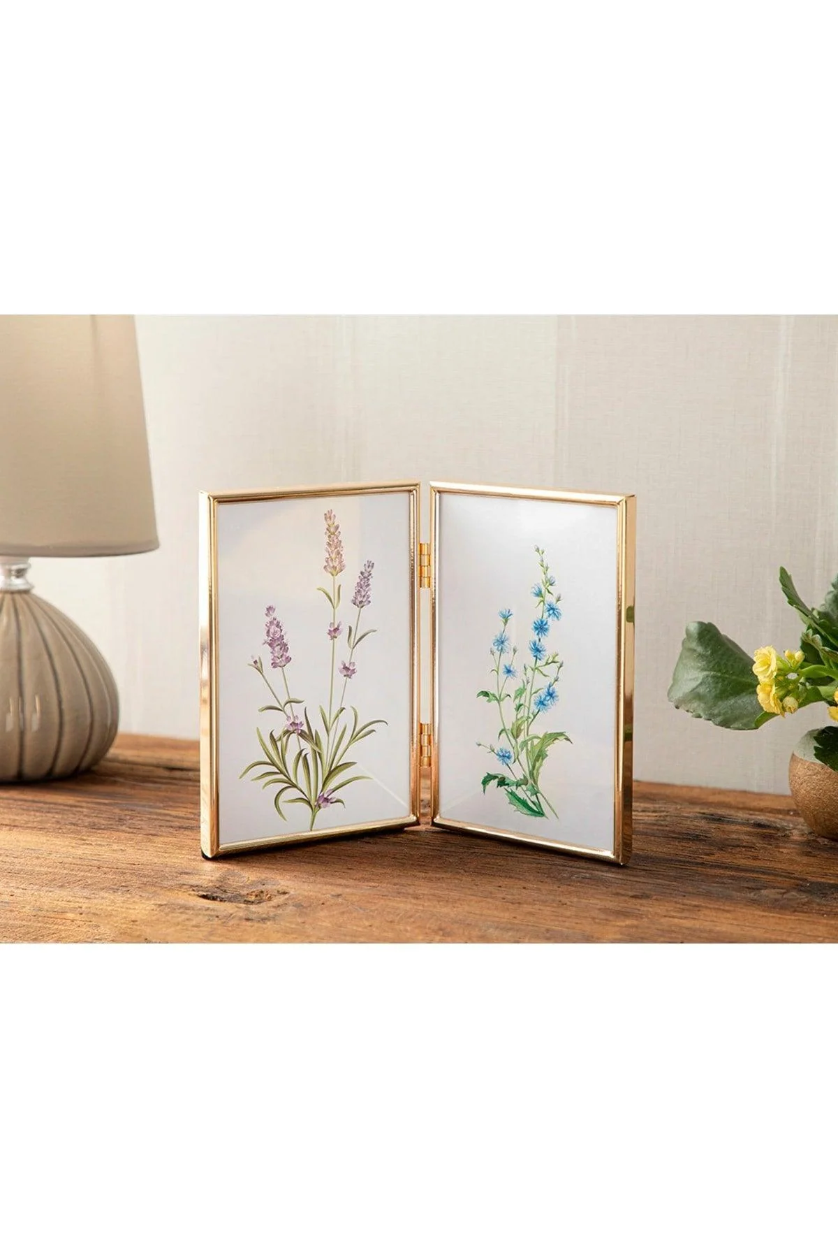 Gold‑Tone Jaspe Metal Photo Frame – 10 x 15 cm