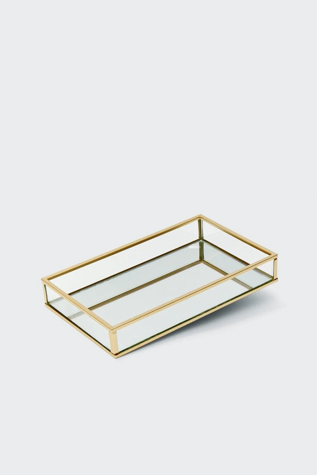 Glass jewelry container 80% glass 20% metal