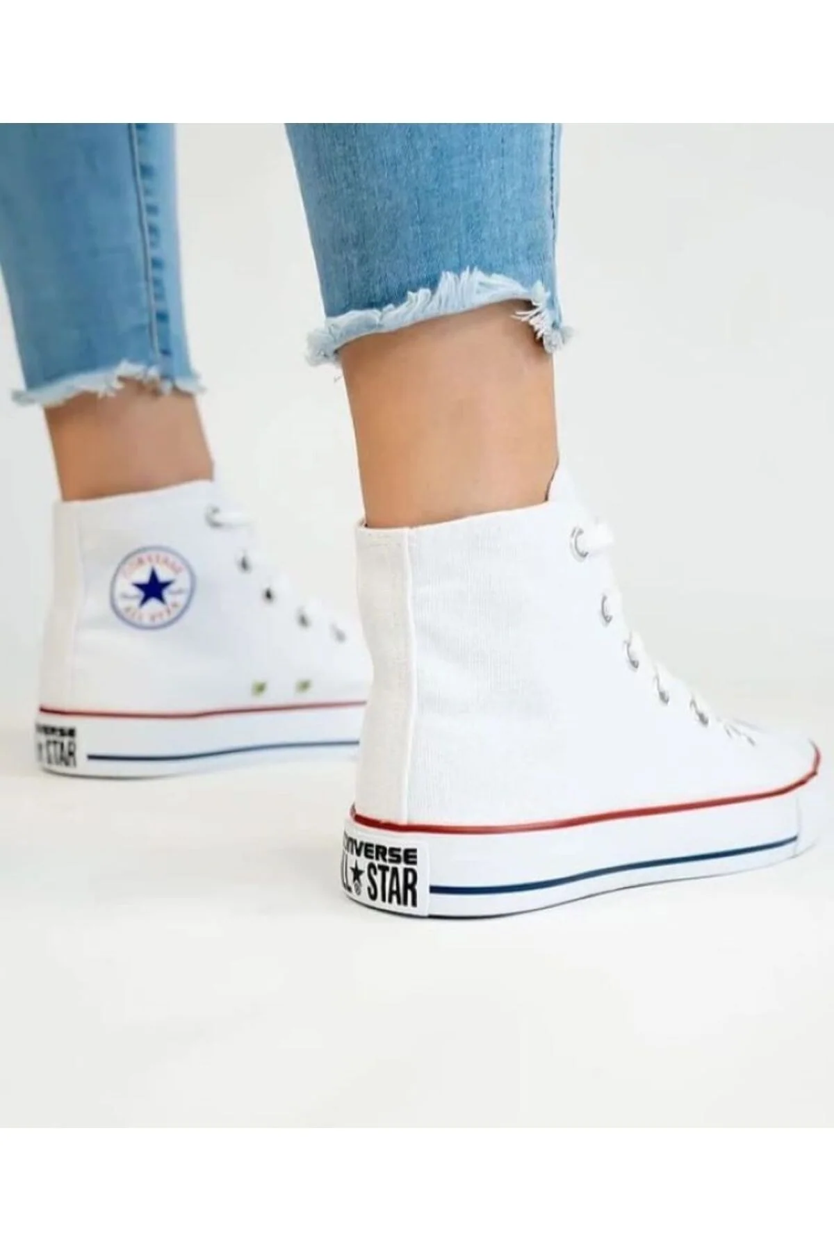 Girls high top comfort sneakers with wide fit