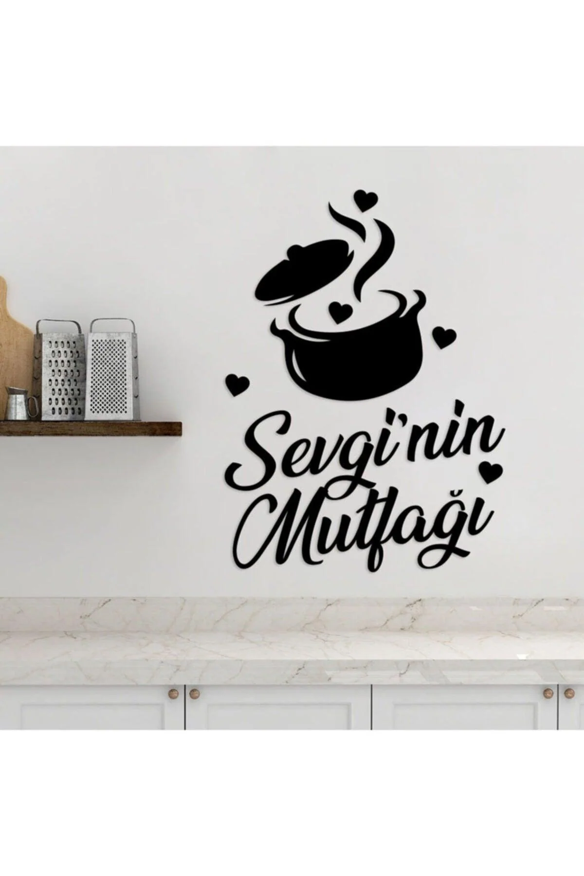 Kitchen Letter Wall Art with Pot Design – 50 × 35 cm