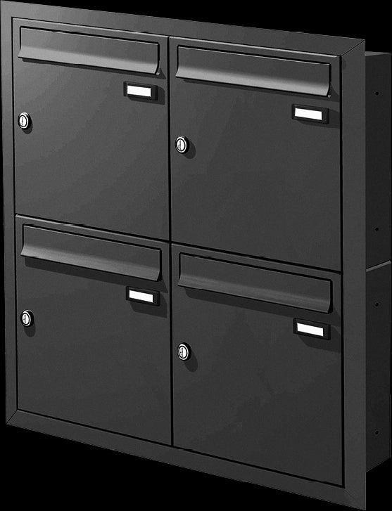 Concealed Mounted Letterbox with LED Lighting – Powder‑Coated Steel