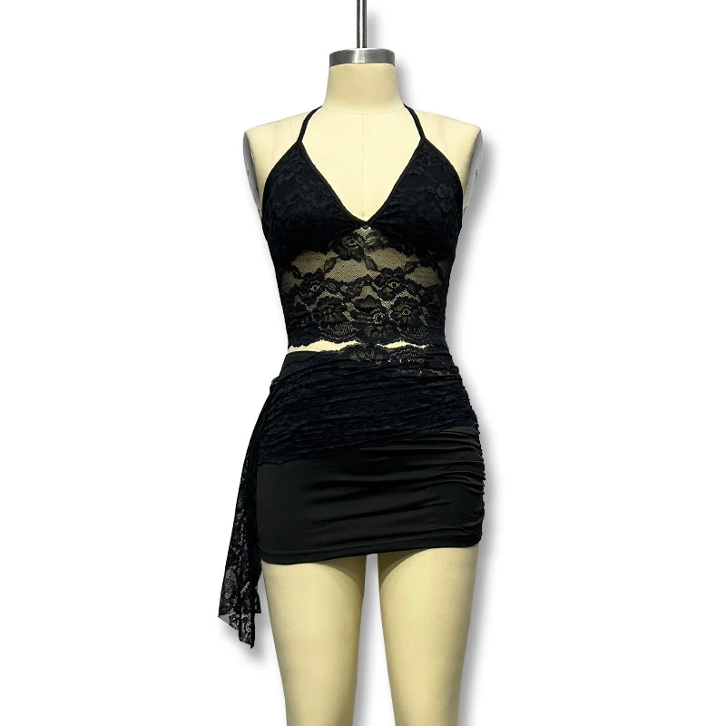 Lace Cami & Skirt Set