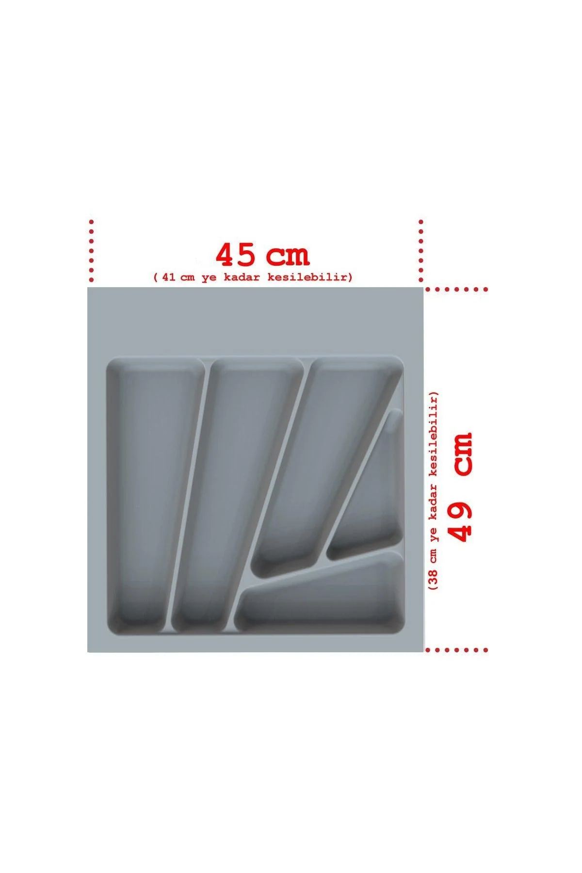 Acrylic drawer organizer with antibacterial and scratch-resistant surface