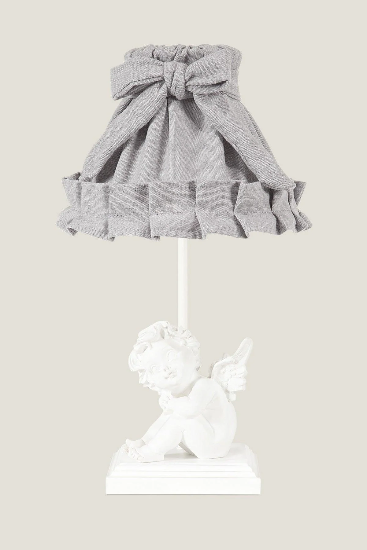 Small fabric lampshade with poppy flower design E14 socket