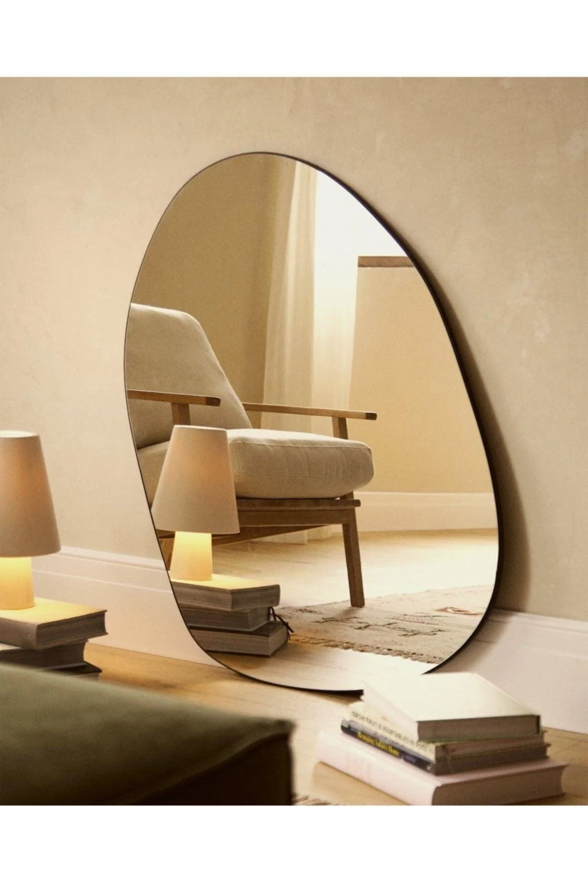 Large Asymmetric Floor Mirror