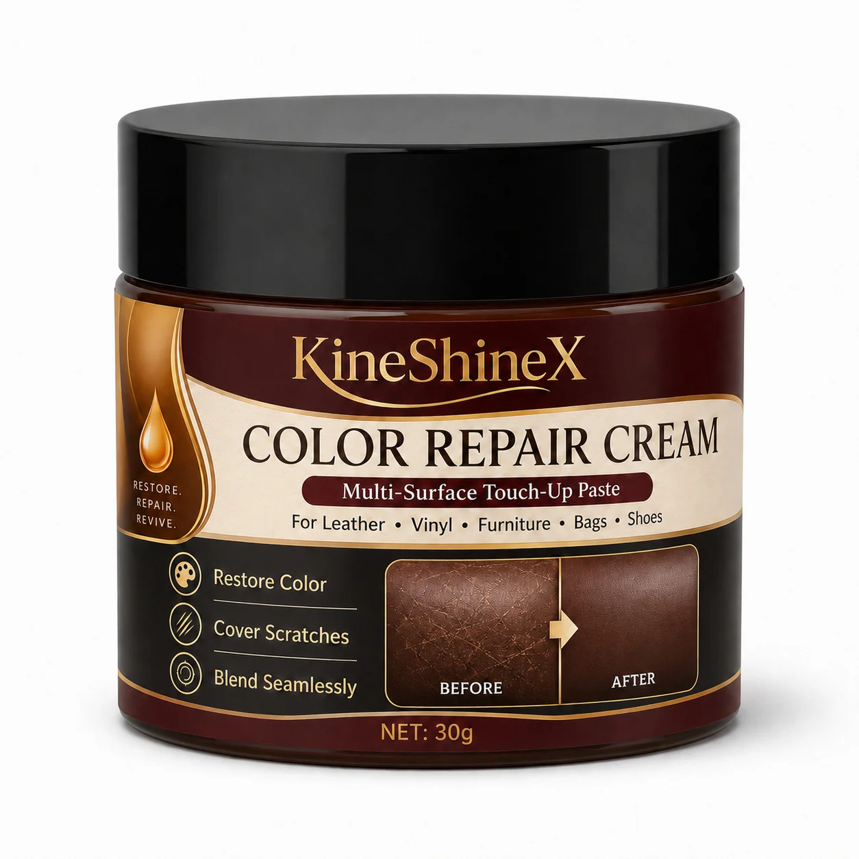 Leather Repair Paste for Sofas & Car Seats