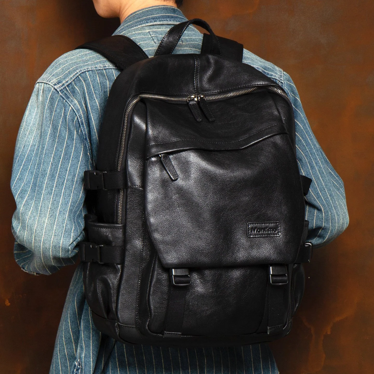 Leather Travel Backpack
