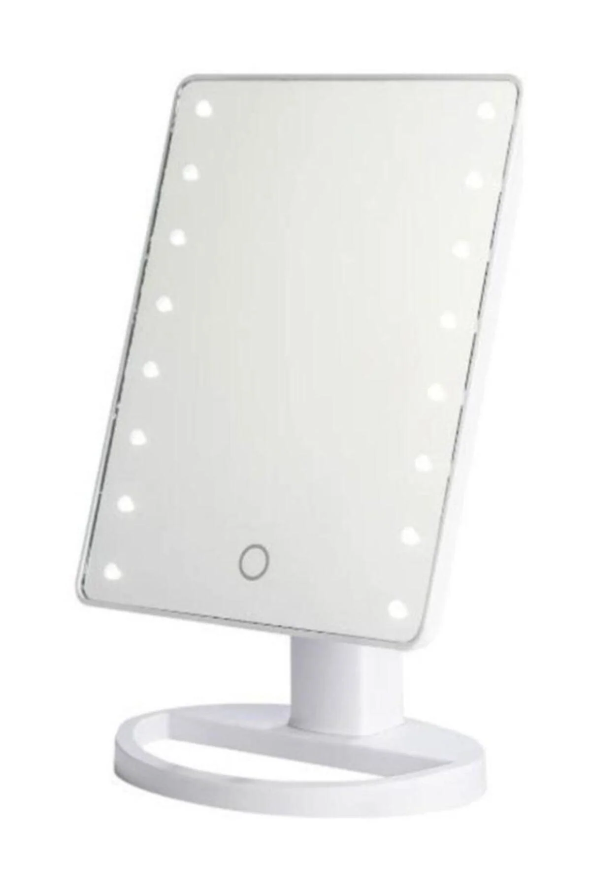 Battery-Powered LED Lighted Makeup Mirror with Touch Control