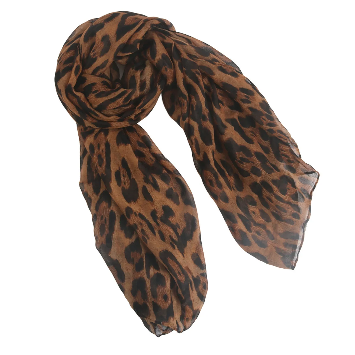 Leopard Silk Scarf