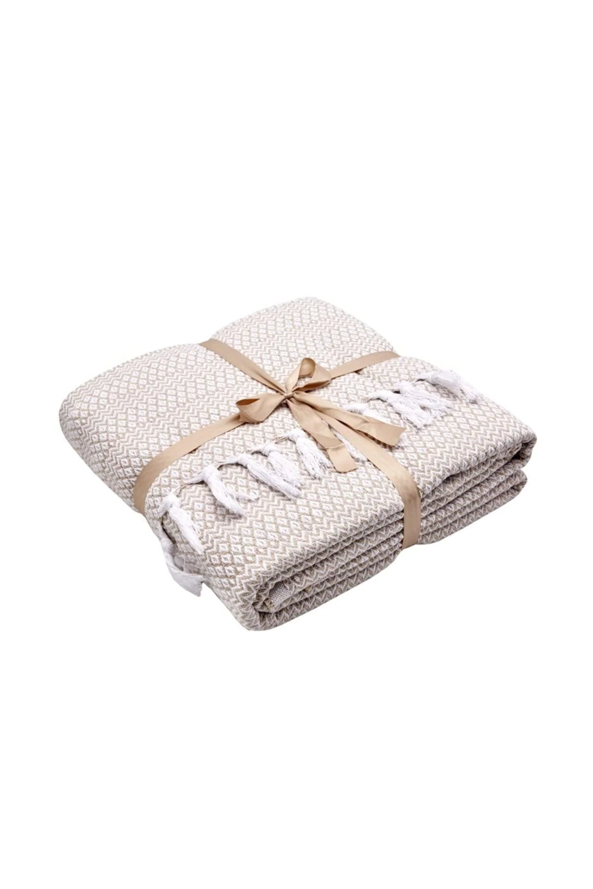 Coffee‑and‑Milk Print Double Pillowcase – 80% Cotton, 20% Polyester