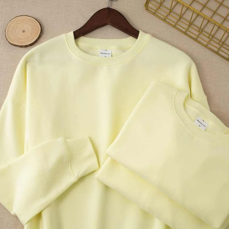 Light Yellow Women's Round Neck Sweater