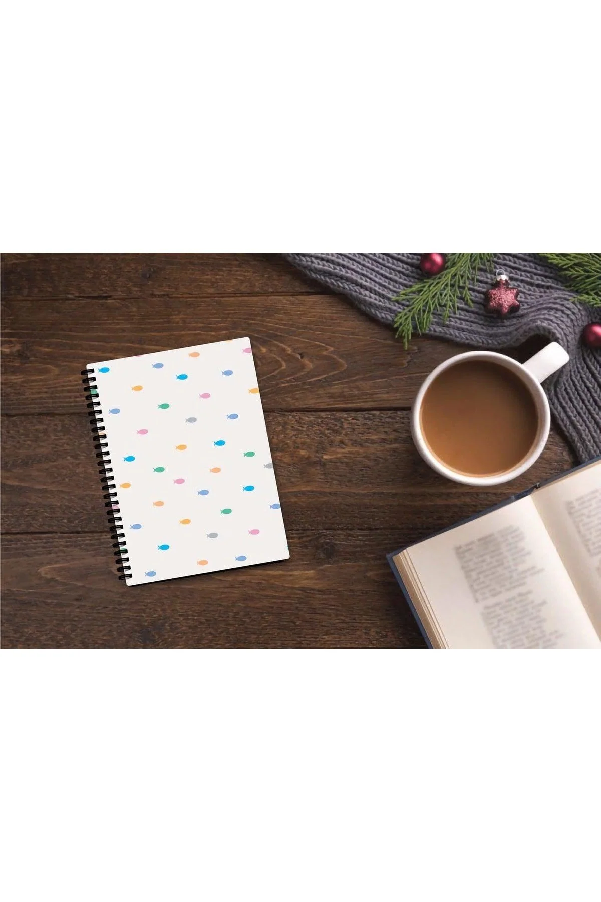 White lined notebook notepad 128 pages A5 size