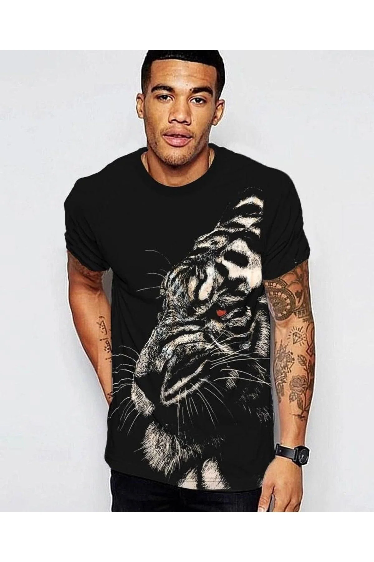 Lion Printed Oversized T-Shirt