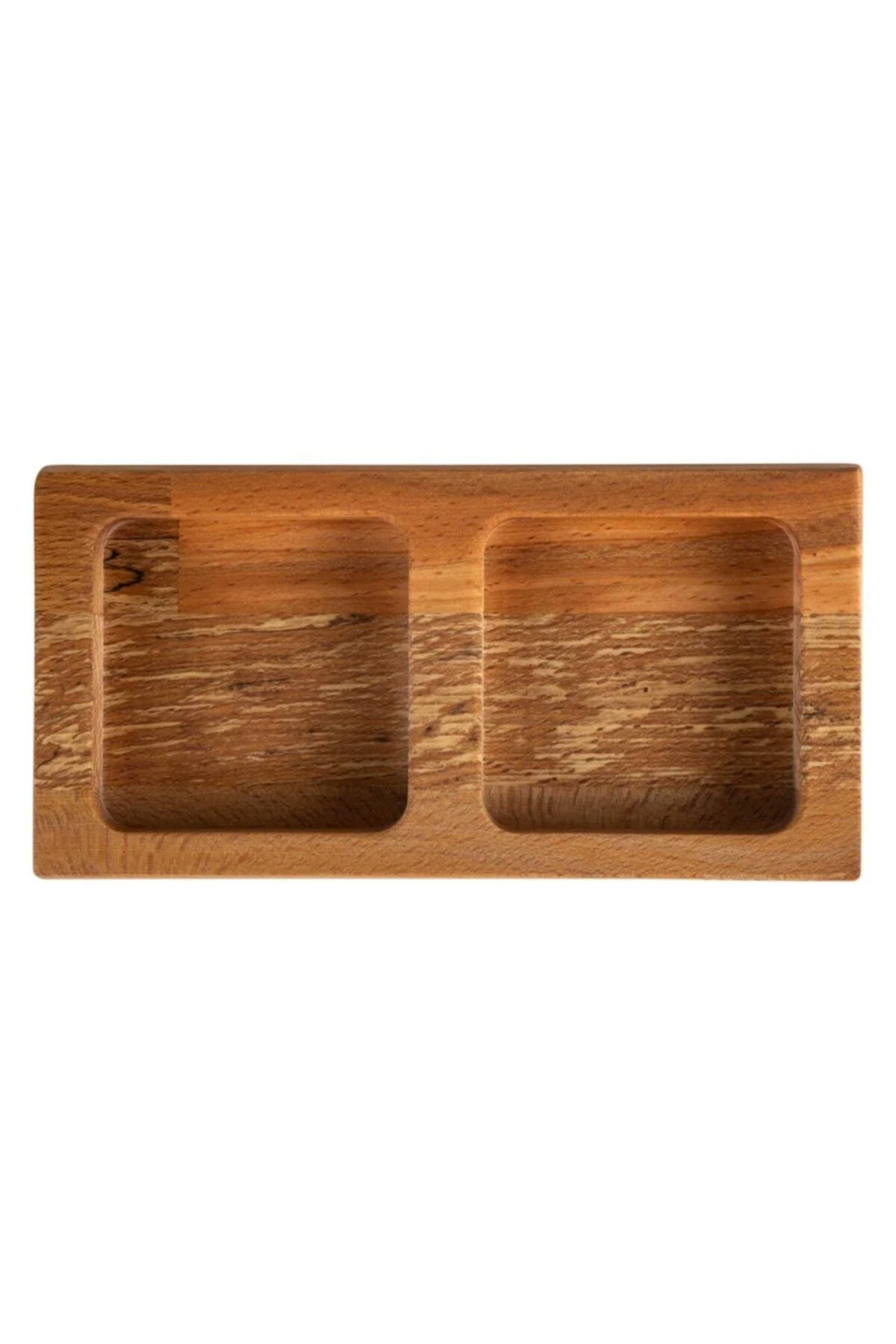 Square Wooden Soap and Lotion Dispenser Stand
