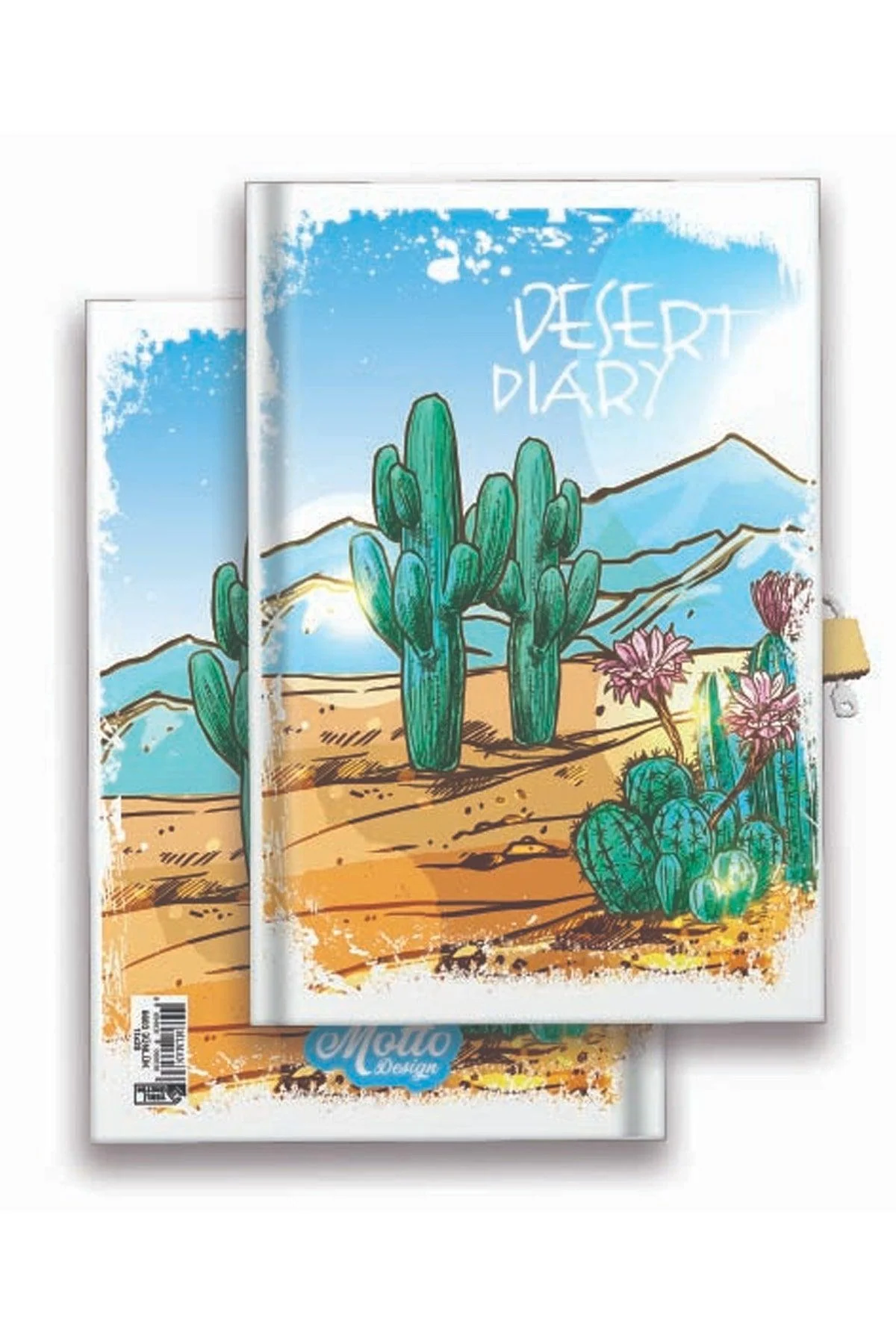 112-sheet locked diary notebook with hard cover