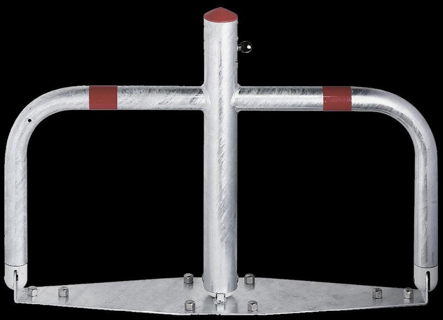 Lockable half cylinder bracket with reflective film