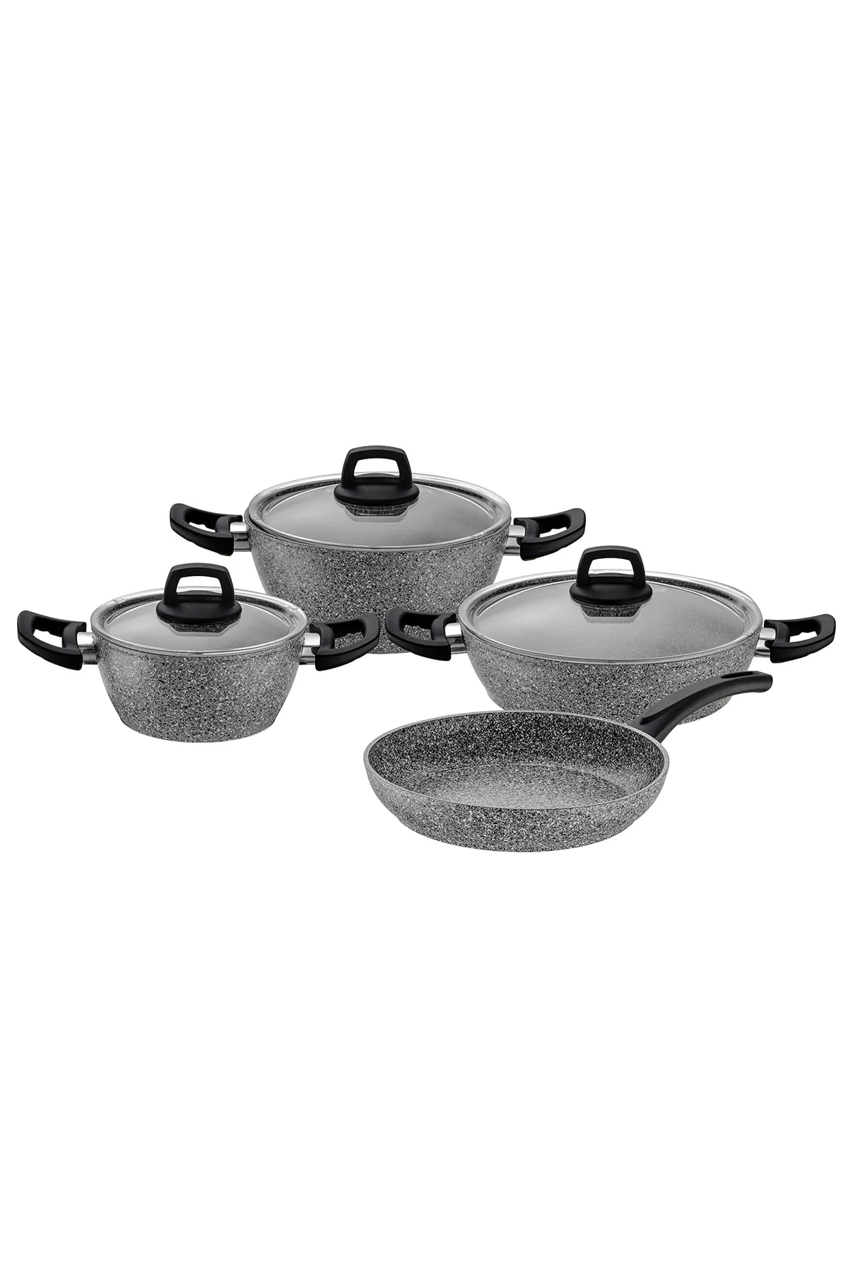 7-Piece Granite-Coated Non-Stick Cookware Set