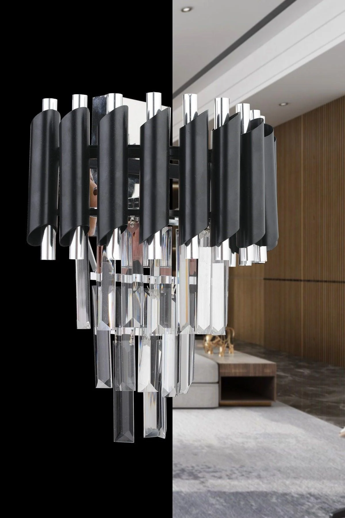 Silver single sconce with adjustable cable E14 wall light