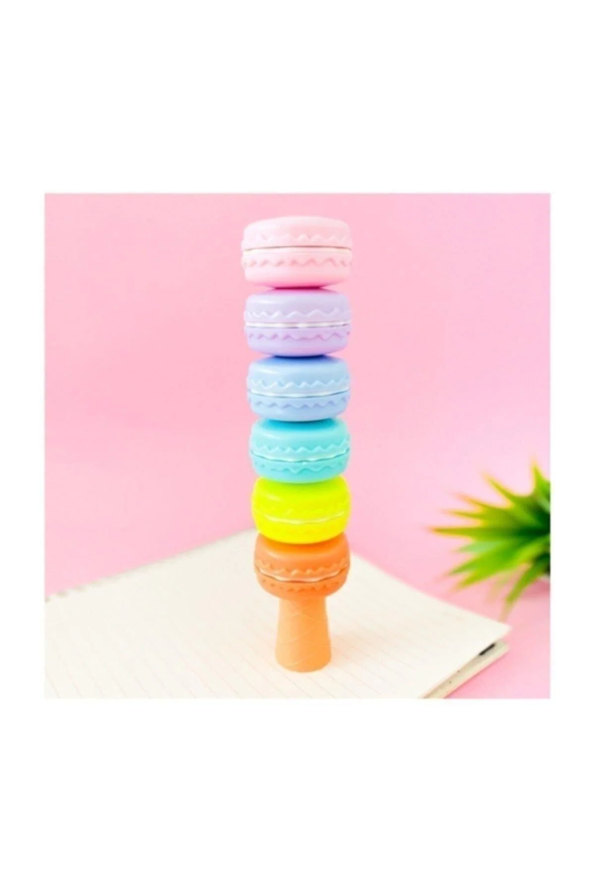 6-Color Macaron Highlighter Set - Vibrant Pastel Tones