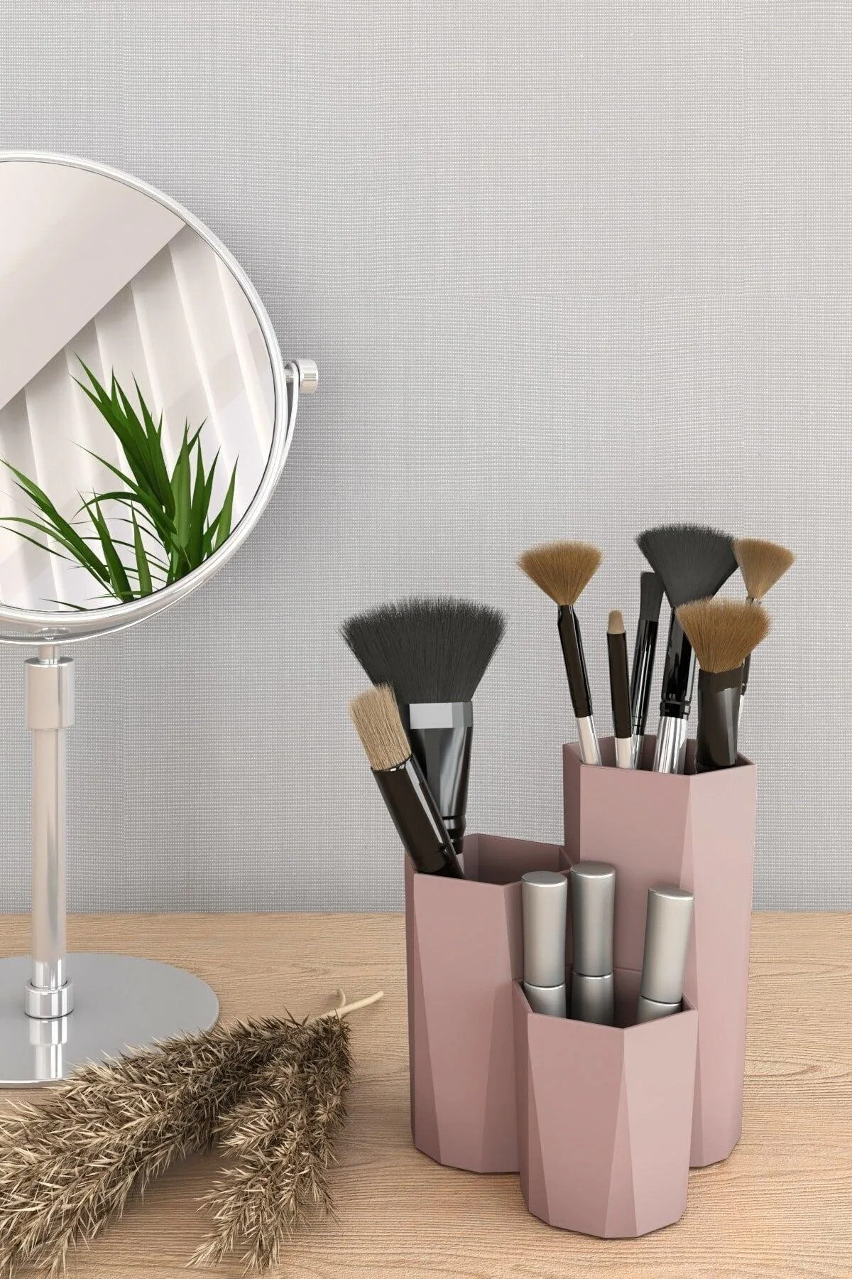 Multi-purpose organizer for makeup and brushes