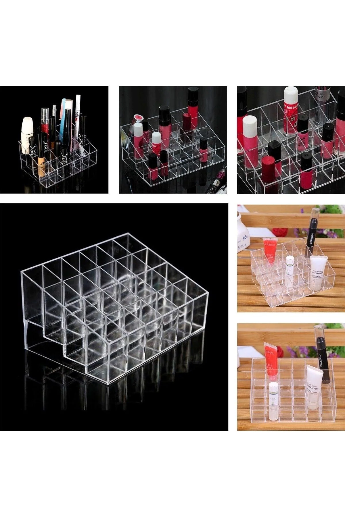 24 Compartment Makeup Organizer Box