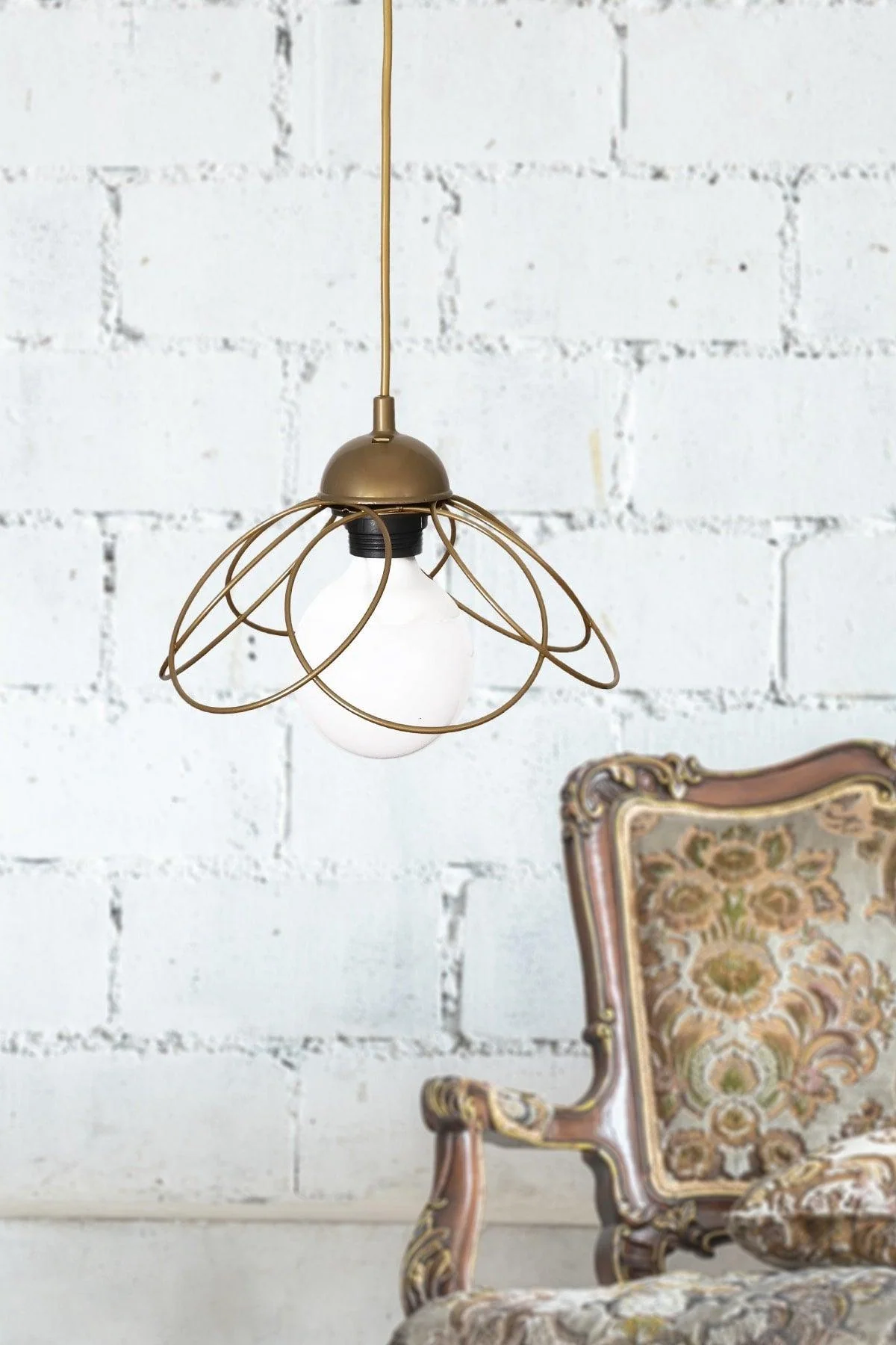 Modern metal tumbled diffuser with E27 socket 15cm x 65cm