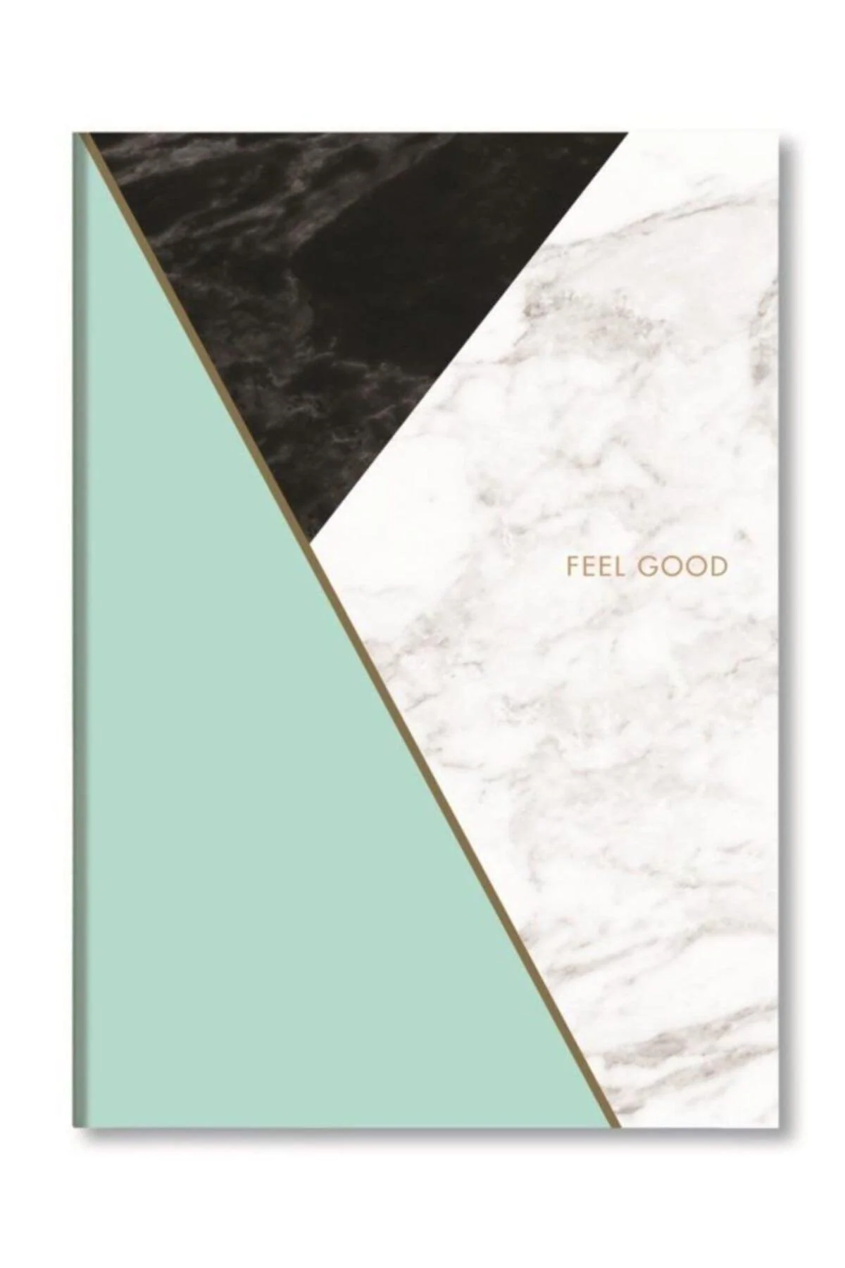 Hardcover striped notebook with 192 lined pages, 17x24 cm, 80 gsm paper