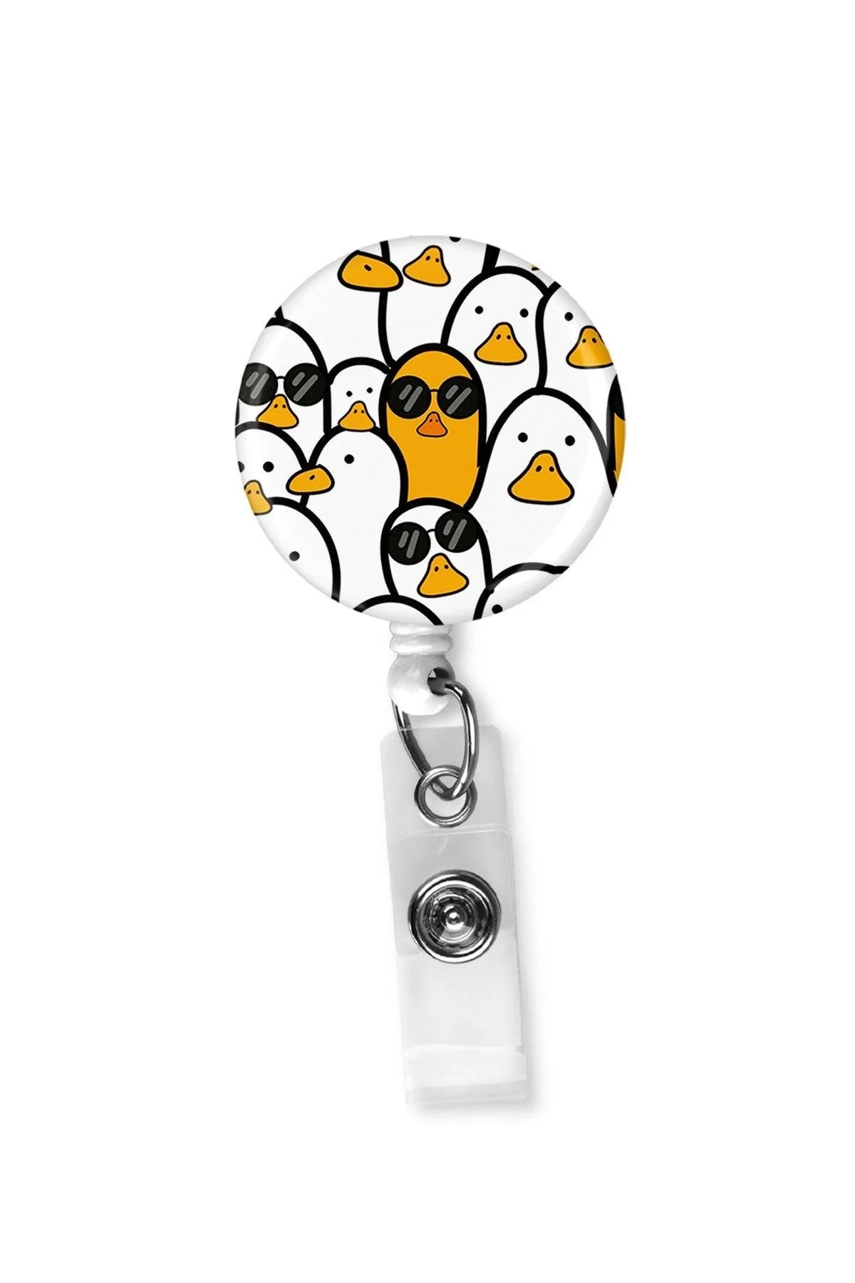 Yoyo collar card with drop printing for identification