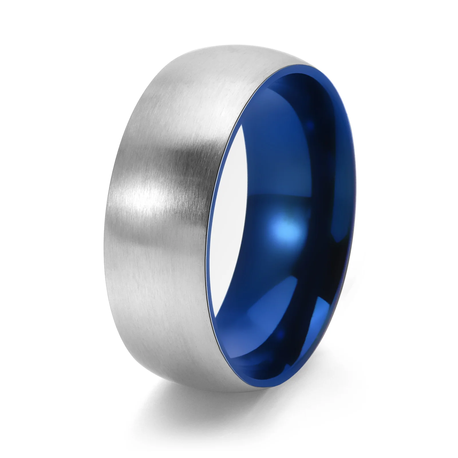 Matte Titanium Steel Ring for Men