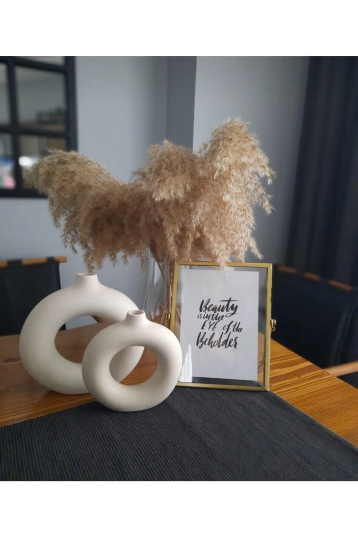 Bohemian Two-Ring Vase for Home Decor