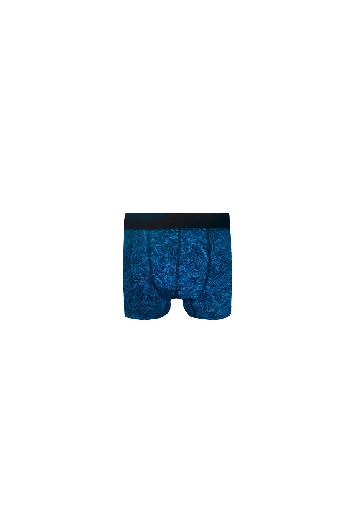 Men's 8-piece breathable cotton boxer brief set with leaf pattern